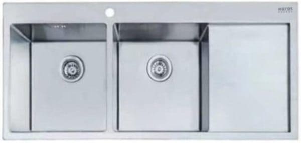 Chậu rửa bát 2 hố có bàn Karat KK-03-021H-63