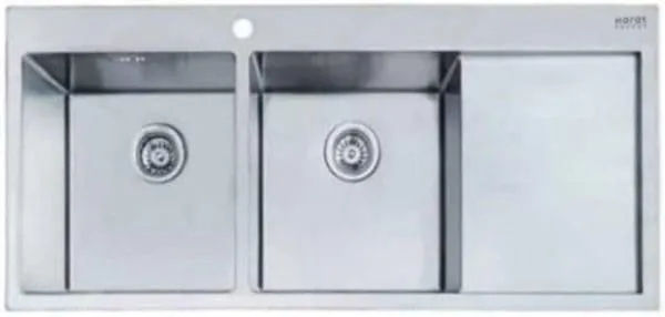 Chậu rửa bát 2 hố có bàn Karat KK-03-021H-63