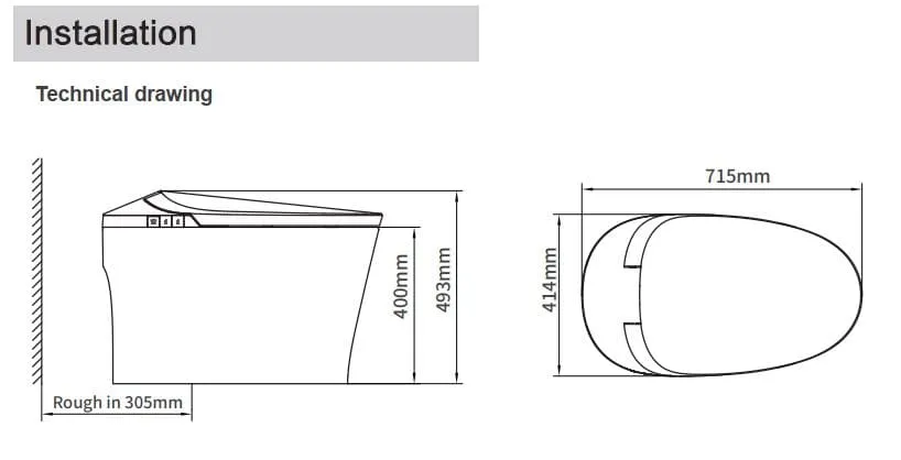 Bản vẽ kỹ thuật bồn cầu tự động Karat ECT-04-120-11