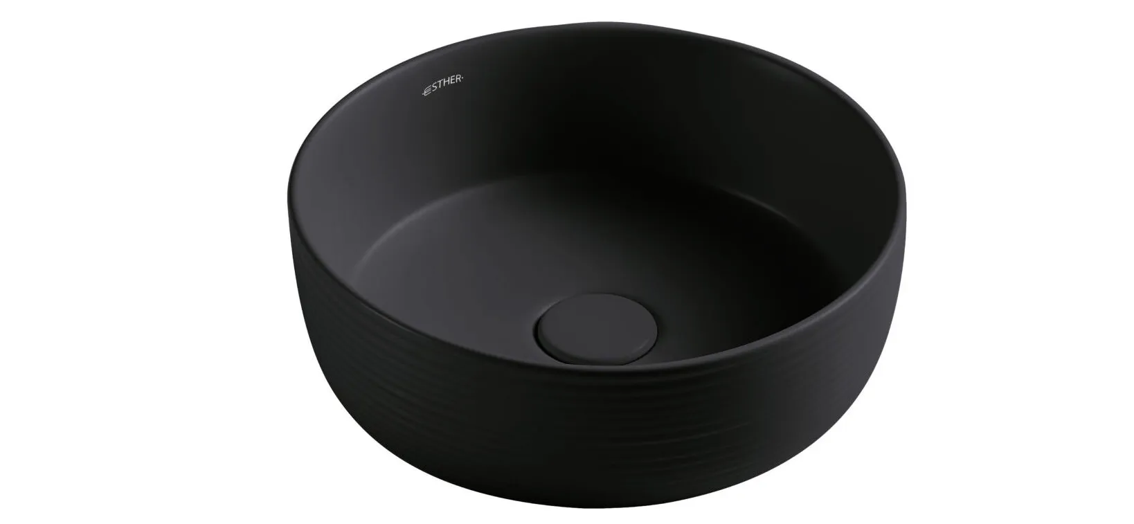 Chậu rửa lavabo đặt bàn màu đen Karat ECW-02-200-55