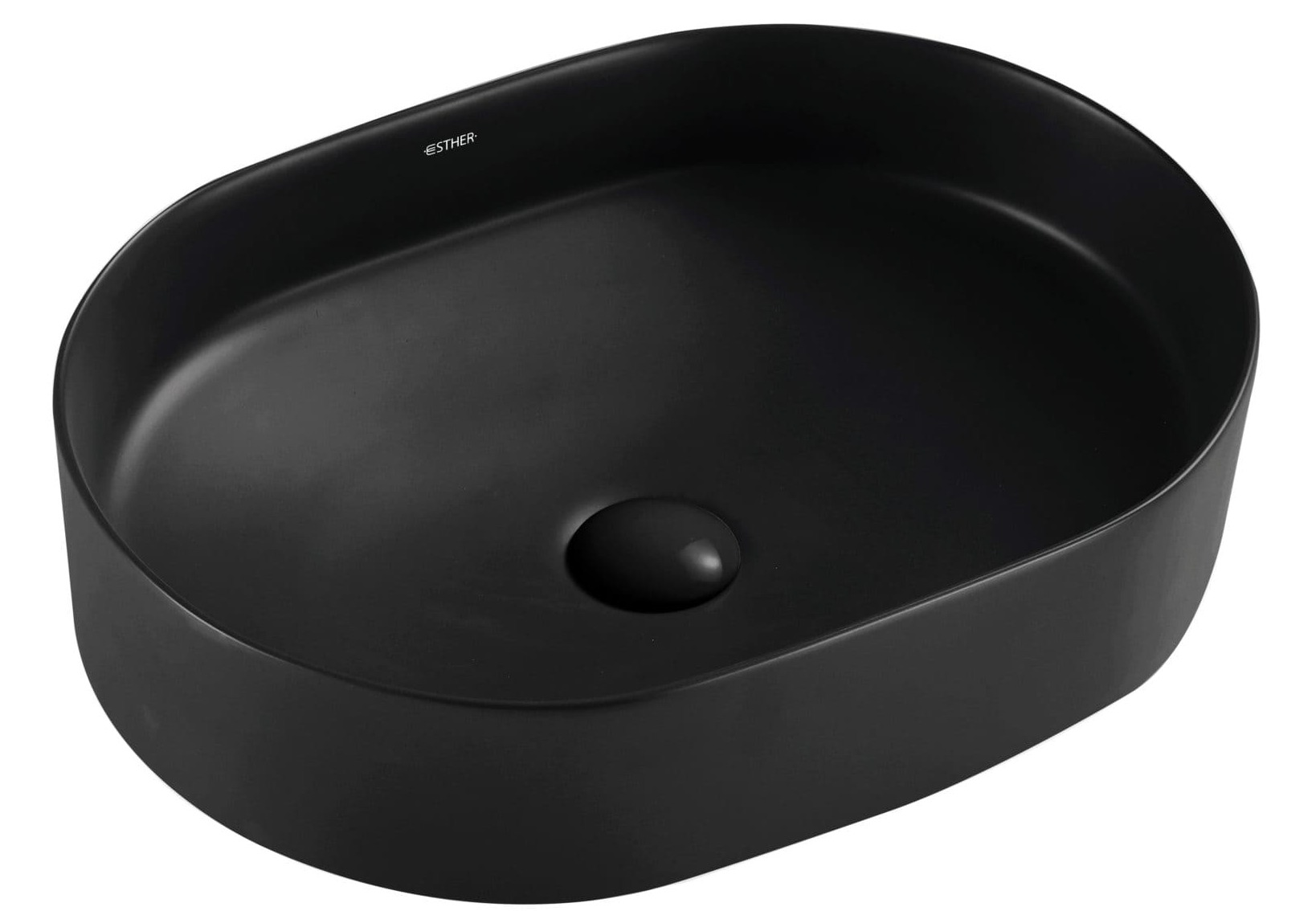 Chậu rửa lavabo đặt bàn màu đen Karat ECW-02-220-55