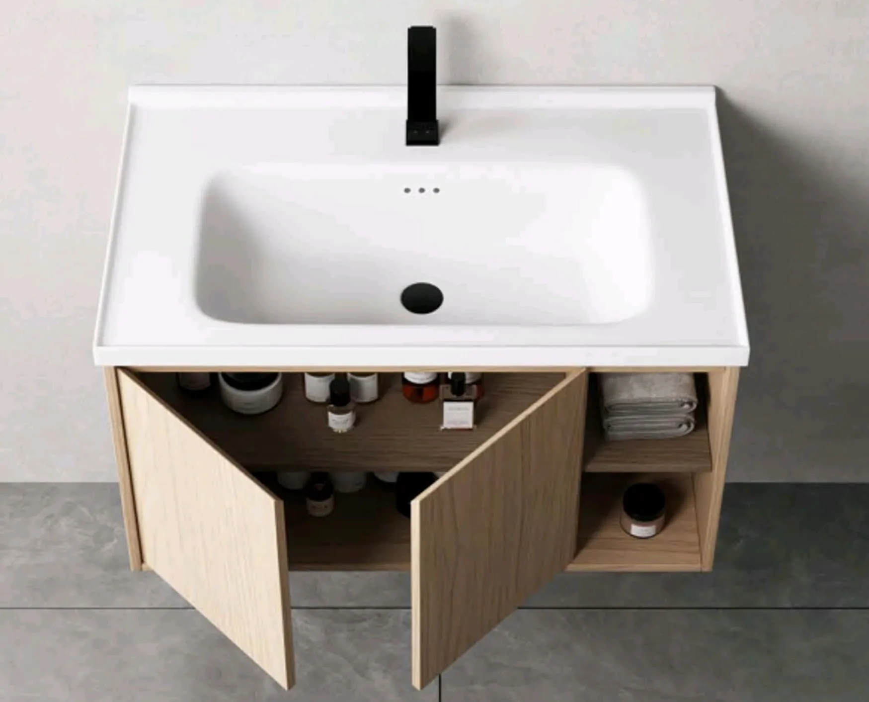 Tủ chậu lavabo treo tường Karat EWB-02-013-03-67