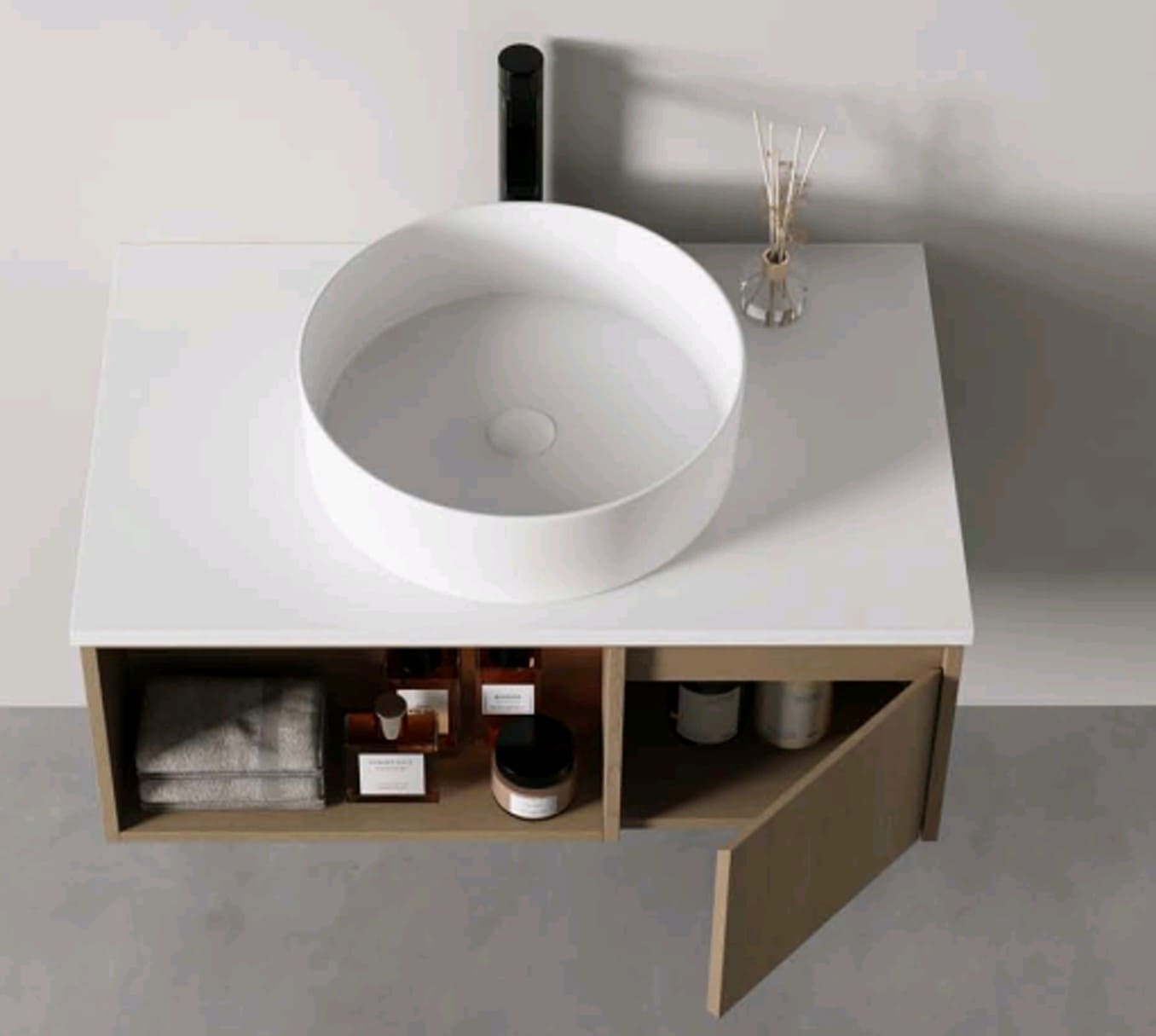 Tủ chậu lavabo treo tường Karat EWB-02-014-03-66