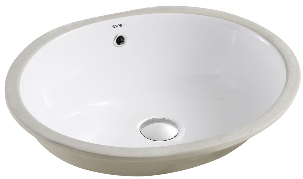 Chậu rửa lavabo âm bàn đá Karat ECW-01-420F-11
