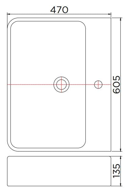 Bản vẽ kỹ thuật chậu rửa lavabo treo tường Karat ECW-02-111-11