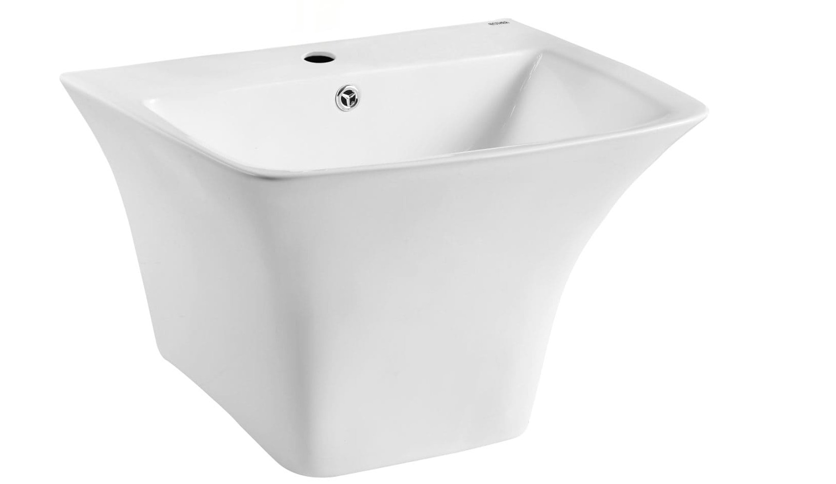 Chậu rửa lavabo treo tường liền chân Karat ECW-02-111F-11