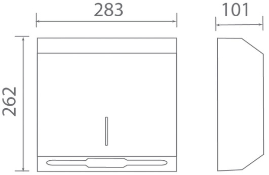 Bản vẽ kỹ thuật giỏ giấy Techbath T1705.02