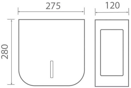 Bản vẽ kỹ thuật giỏ giấy Techbath T1705.03