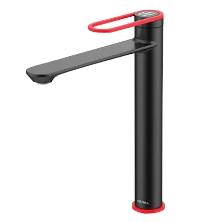 Vòi chậu rửa 1 lỗ nóng lạnh thân cao Karat EF-05-621-55R