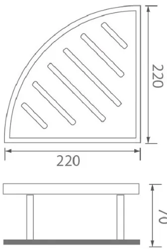 Bản vẽ giá đề đồ Techbath T1314.01