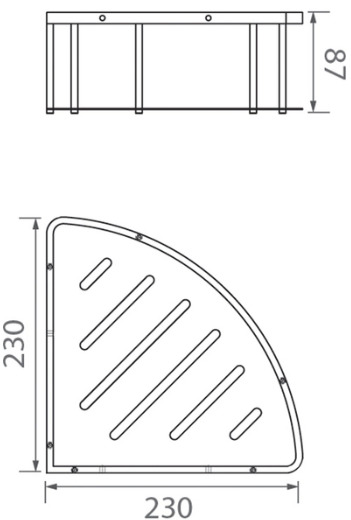 Bản vẽ giá đề đồ Techbath T1514.03
