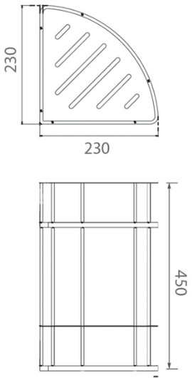 Bản vẽ giá đề đồ Techbath T1514.07