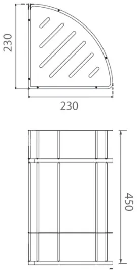 Bản vẽ giá đề đồ Techbath T1514.07