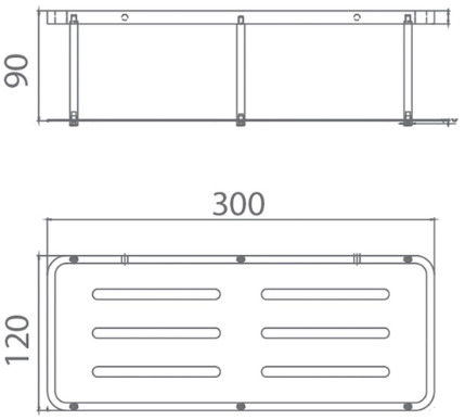 Bản vẽ giá đề đồ Techbath T1514.11