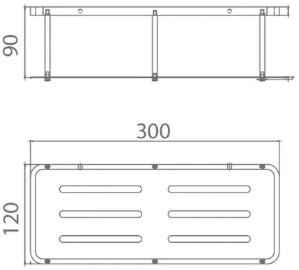 Bản vẽ giá đề đồ Techbath T1514.11