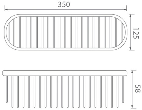 Bản vẽ giá đề đồ Techbath T1614.03