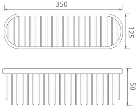 Bản vẽ giá đề đồ Techbath T1614.03