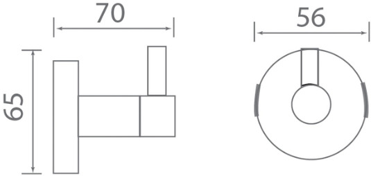 Bản vẽ móc treo quần áo Techbath T1303.01