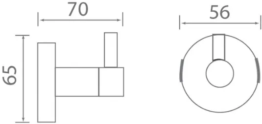 Bản vẽ móc treo quần áo Techbath T1303.01