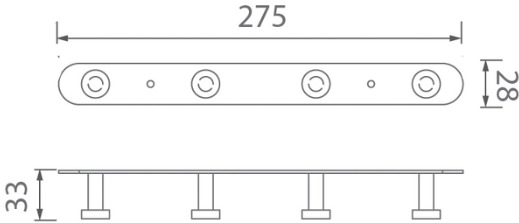 Bản vẽ móc treo quần áo Techbath T1203.01