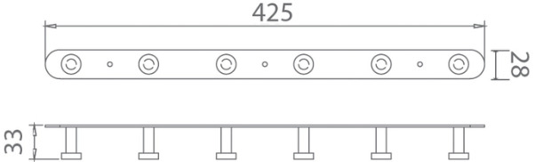 Bản vẽ móc treo quần áo Techbath T1203.02