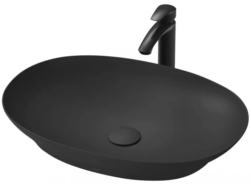 Chậu Rửa Lavabo đặt bàn màu đen TOTO LT4706#MBL