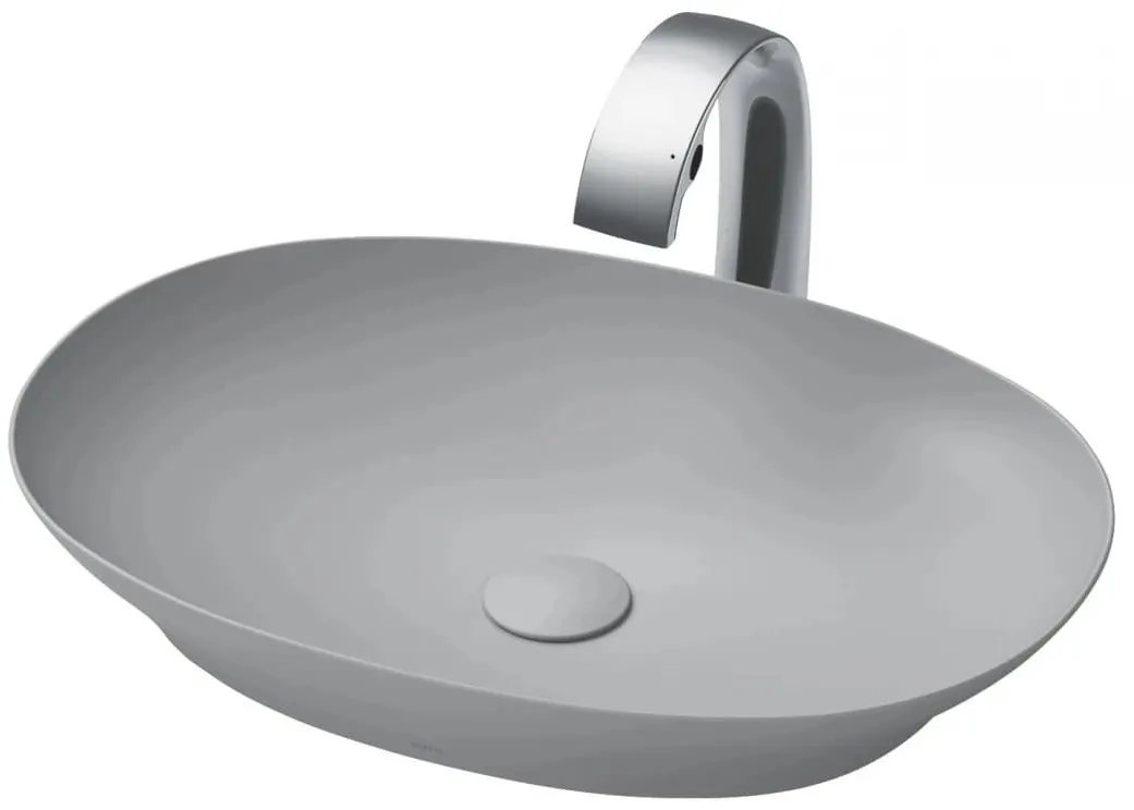 Chậu Rửa Lavabo đặt bàn màu xám TOTO LT4706#MGR