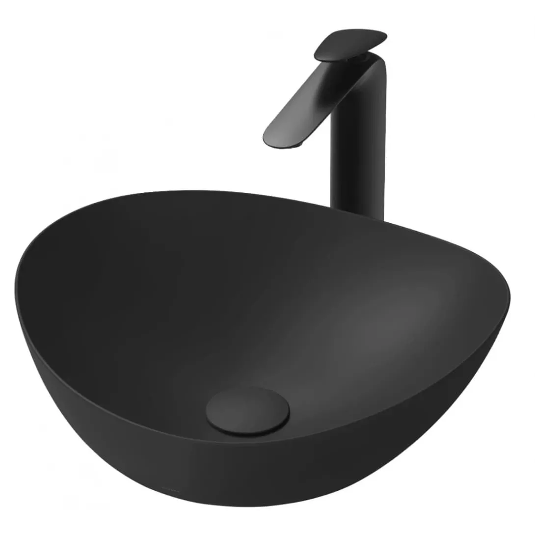 Chậu Rửa Lavabo đặt bàn màu đen TOTO LT4704G17#MBL
