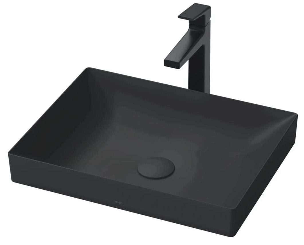 Chậu Rửa Lavabo đặt bàn màu đen TOTO LT4715G19#MBL