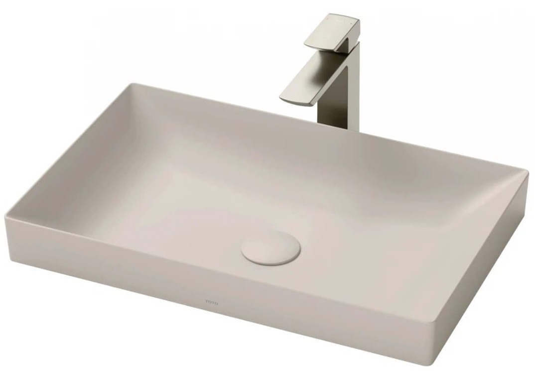 Chậu Rửa Lavabo đặt bàn màu đen TOTO LT4716G17#MBE