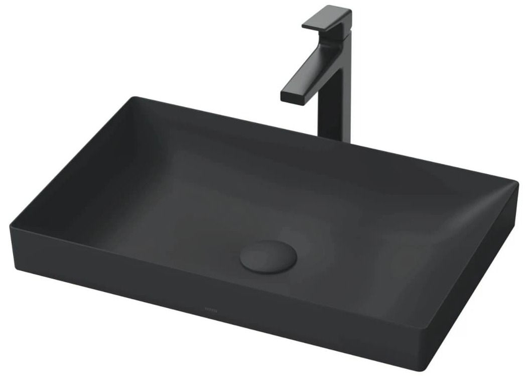 Chậu Rửa Lavabo đặt bàn màu đen TOTO LT4716G17#MBL