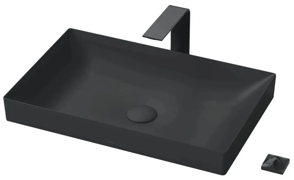 Chậu Rửa Lavabo đặt bàn màu đen TOTO LT4716G19#MBL