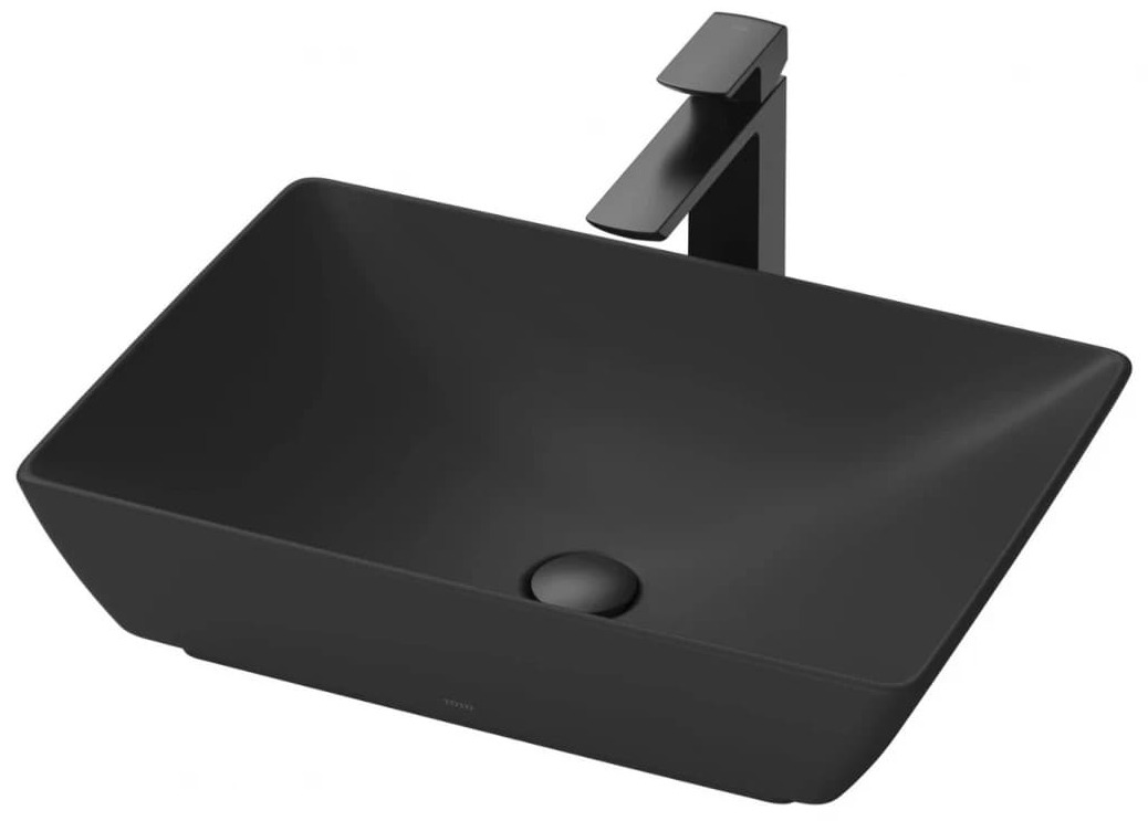 Chậu Rửa Lavabo đặt bàn màu đen mờ TOTO LT1735#MBL