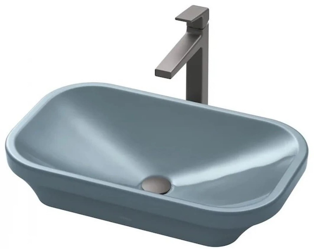 Chậu Rửa Lavabo đặt bàn màu xanh tro TOTO LW630JDW/F#ASB