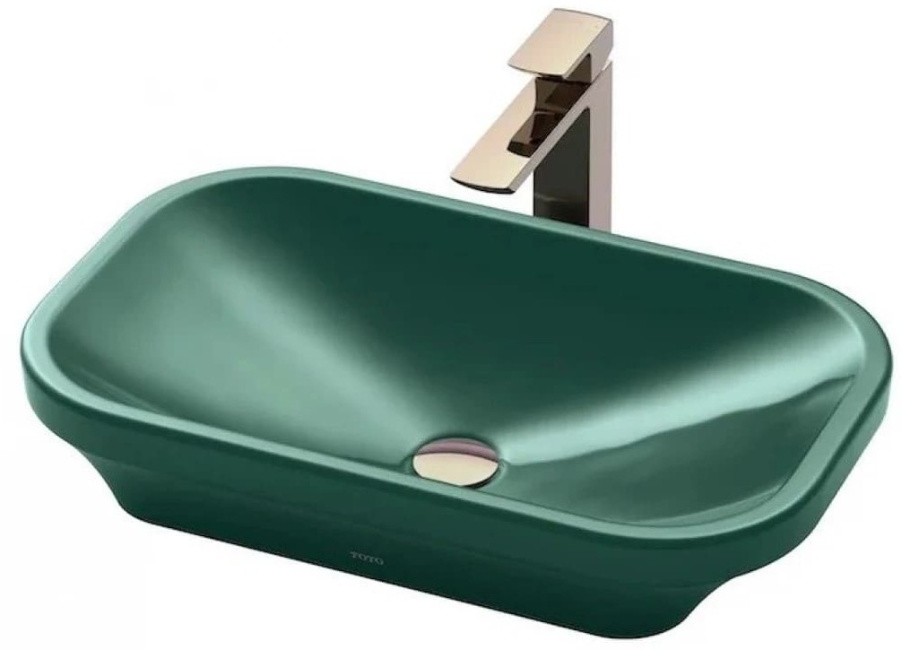 Chậu Rửa Lavabo đặt bàn màu xanh TOTO LW630JDW/F#FRG