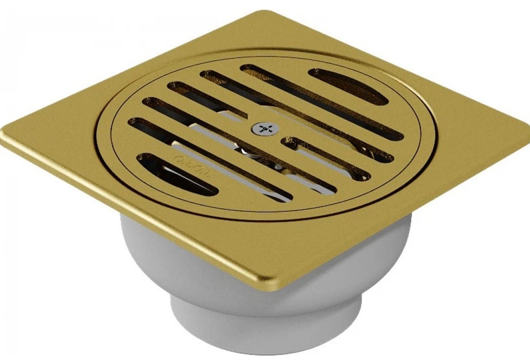 Phểu Thoát Sàn Màu Vàng Pháp Mờ 115x115mm Ø60 TOTO TX1DB#BFG