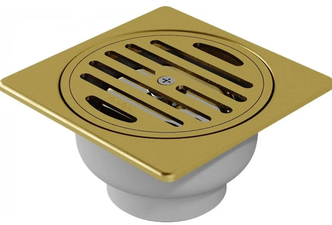 Phểu Thoát Sàn Màu Vàng Pháp Mờ 115x115mm Ø60 TOTO TX1DB#BFG