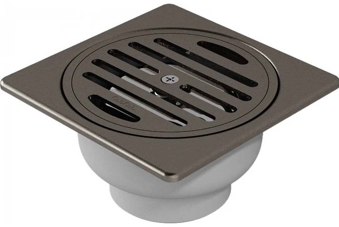 Phểu Thoát Sàn Màu Xám Than Chì Mờ 115x115mm Ø60 TOTO TX1DB#BGP