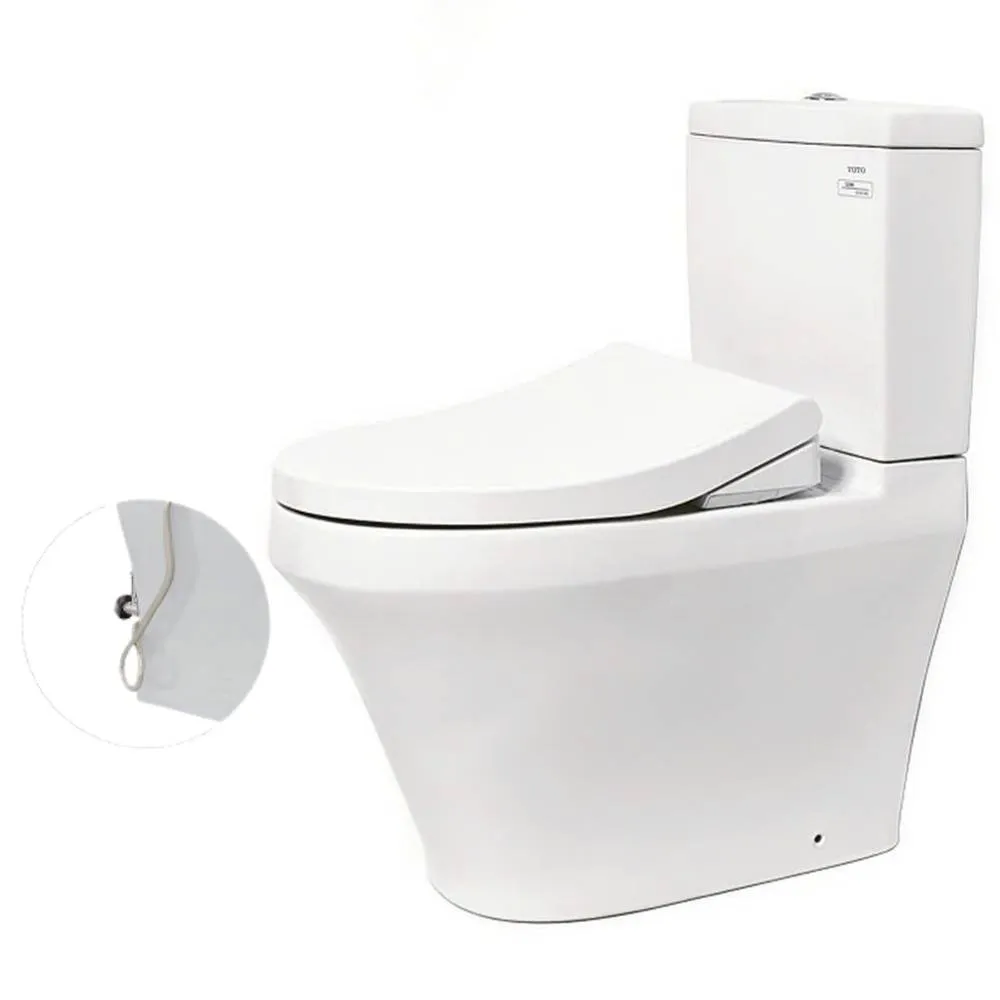 Bồn cầu 1 khối TOTO CS945PDE4 nắp cơ Ecowasher TCW1211A 