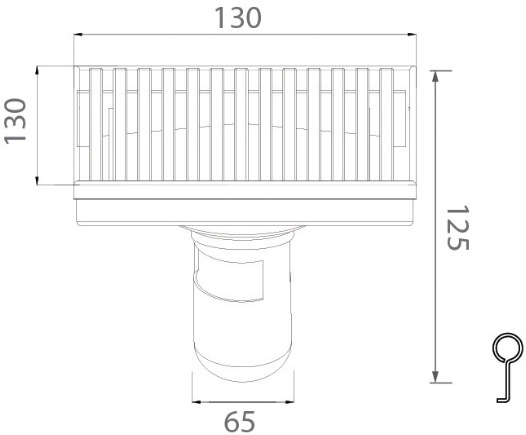 Bản vẽ ga thoát sàn Techbath T1921.02