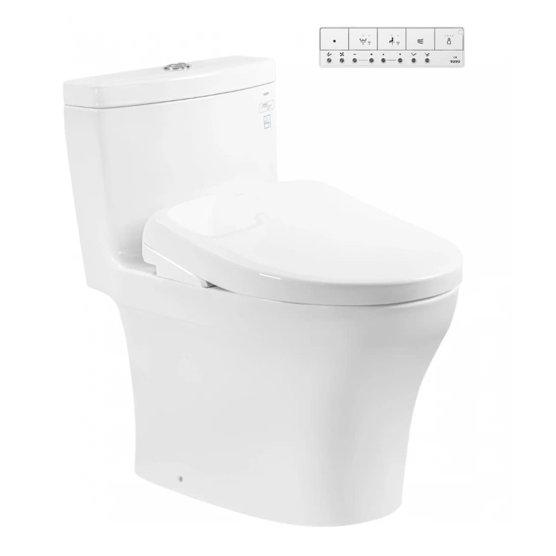 Bồn Cầu Điện Tử TOTO MS889CDRW23 Nắp Washlet TCF47360GAA S7