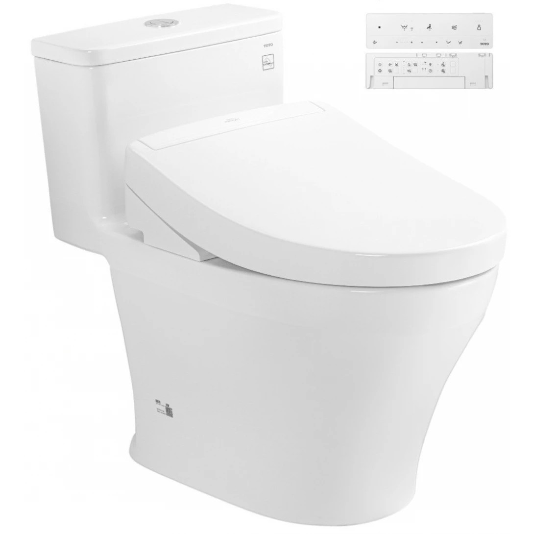 Bồn Cầu Điện Tử TOTO MS857CDW25 Nắp Rửa Washlet TCF34461GAA S5 Giấu Dây