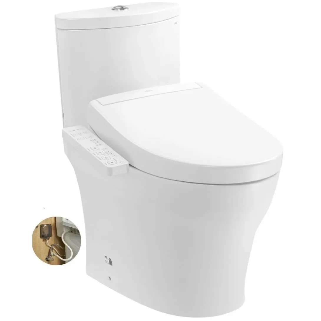 Bồn cầu 2 khối TOTO CS838DW24#XW nắp rửa Washlet TCF33461GAA S2