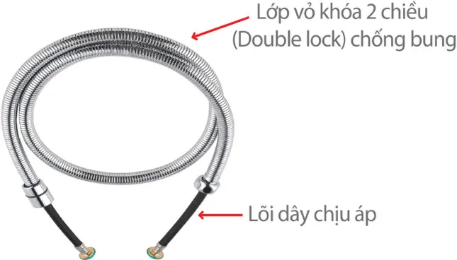 Dây vòi xịt vệ sinh Techbath DM.01
