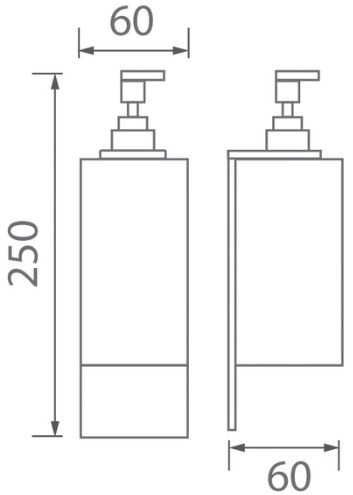 Bản vẽ bình xà phòng Techbath T1716.01