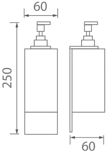 Bản vẽ bình xà phòng Techbath T1716.01
