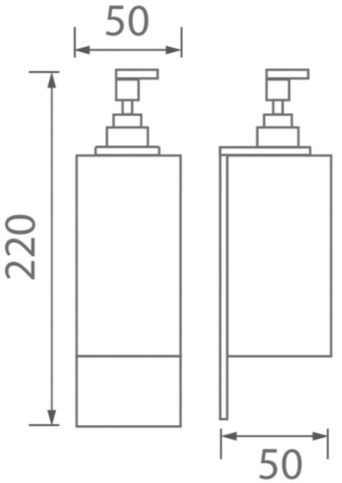 Bản vẽ bình xà phòng Techbath T1716.03