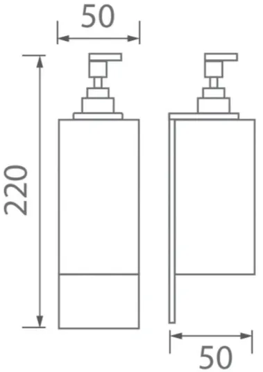 Bản vẽ bình xà phòng Techbath T1716.03