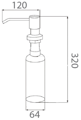 Bản vẽ bình xà phòng Techbath T1816.01