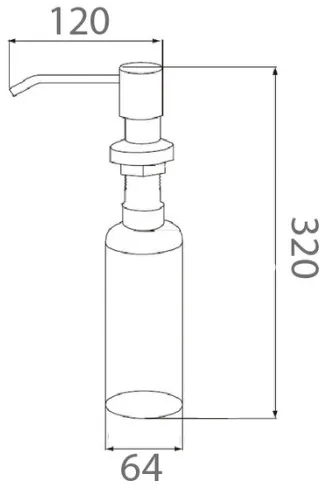 Bản vẽ bình xà phòng Techbath T1816.01